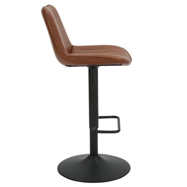 Tabouret réglable Air-Lift Kosi, ensemble de 2, en selle et noir