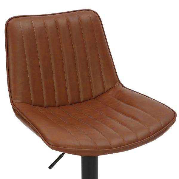 Tabouret réglable Air-Lift Kosi, ensemble de 2, en selle et noir