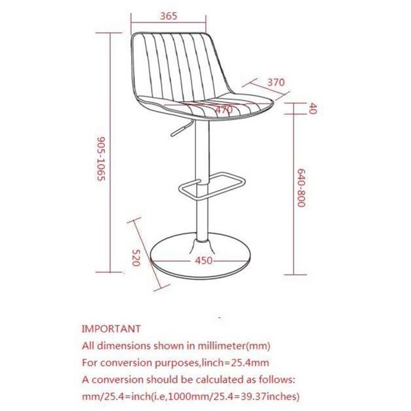 Tabouret réglable Air-Lift Kosi, ensemble de 2, en selle et noir