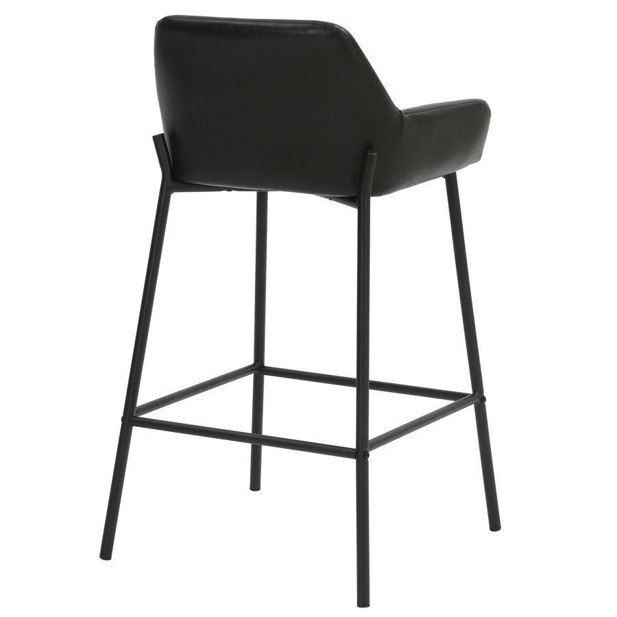 Tabouret de comptoir Baily de 26 po, ensemble de 2, en noir