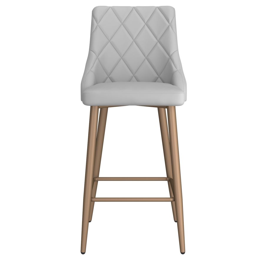 Tabouret de comptoir Antoine de 26 po, ensemble de 2, en gris pâle ( Meuble Mtl )