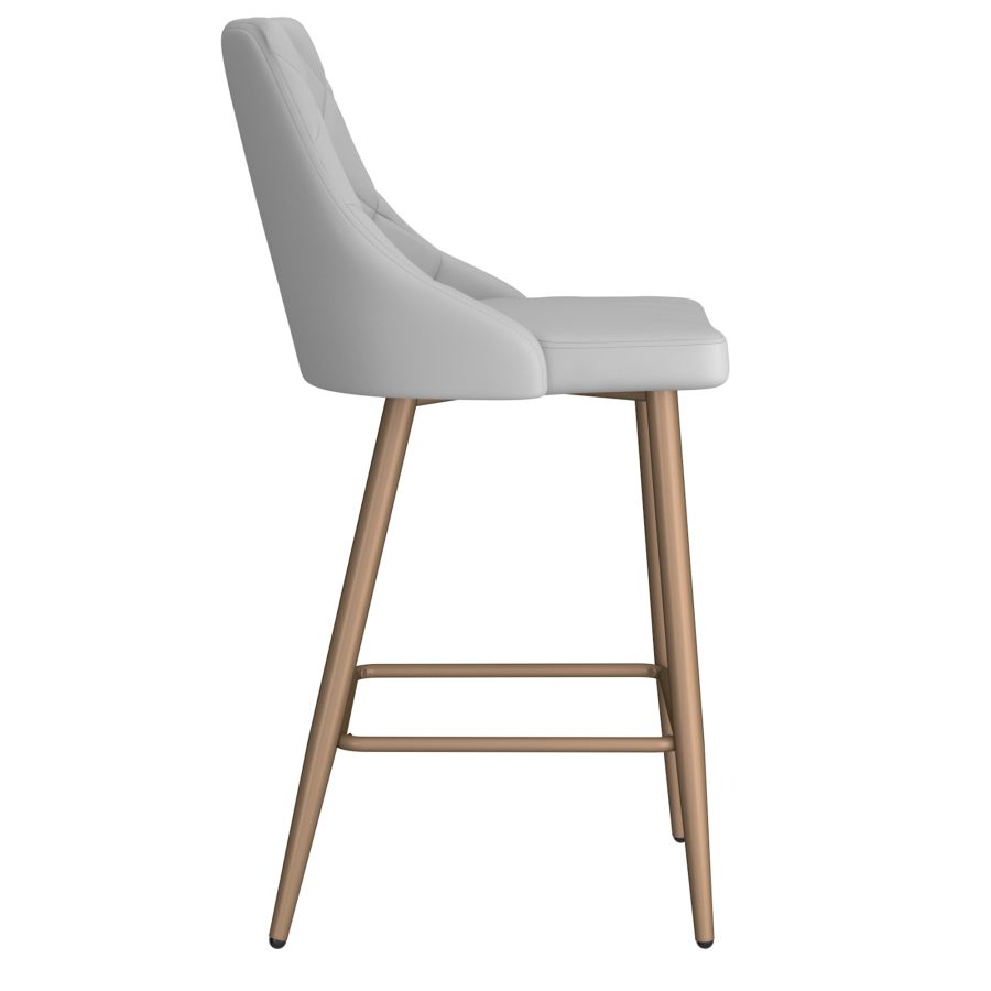 Tabouret de comptoir Antoine de 26 po, ensemble de 2, en gris pâle ( Meuble Mtl )