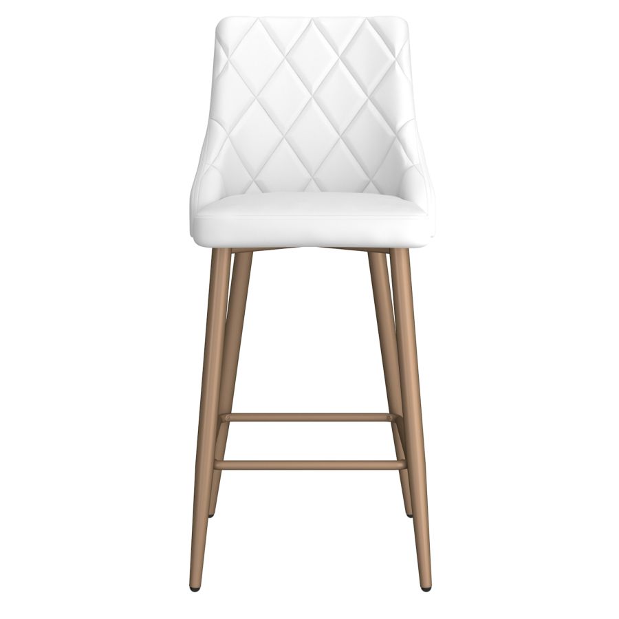 Tabouret de comptoir 26 po Antoine, ensemble de 2, en blanc ( Meuble Mtl )