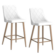 Tabouret de comptoir 26 po Antoine, ensemble de 2, en blanc ( Meuble Mtl )