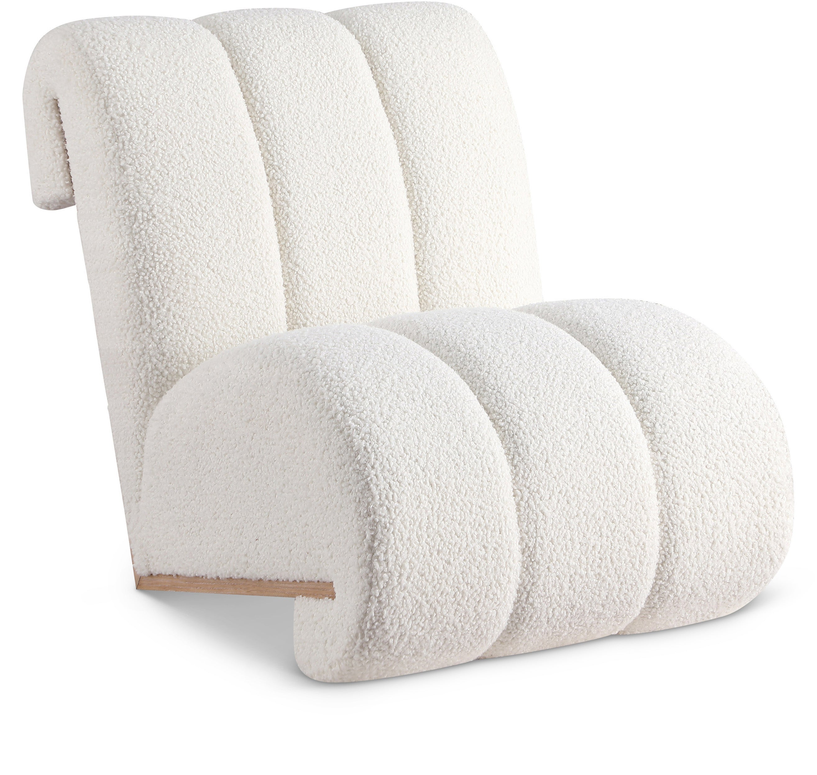 Fauteuil d'appoint en fausse peau de mouton Swoon