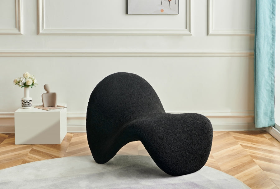 Fauteuil d'appoint en faux sherling Theodore