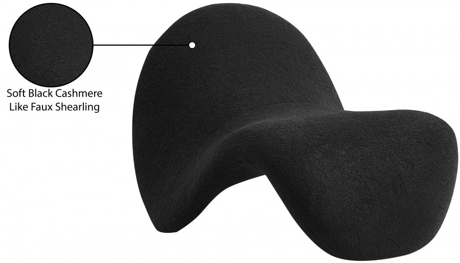Fauteuil d'appoint en faux sherling Theodore
