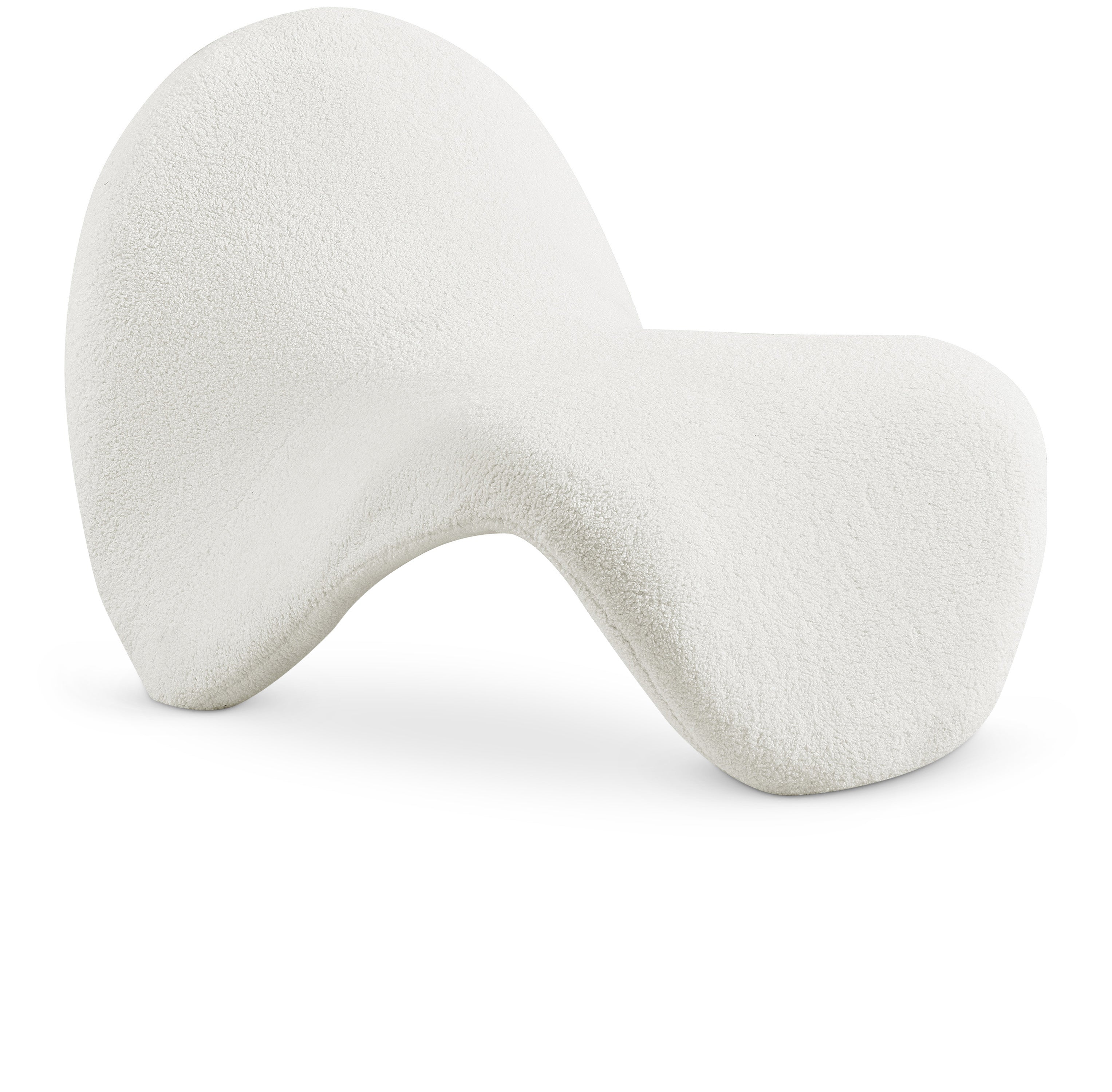 Fauteuil d'appoint en faux sherling Theodore