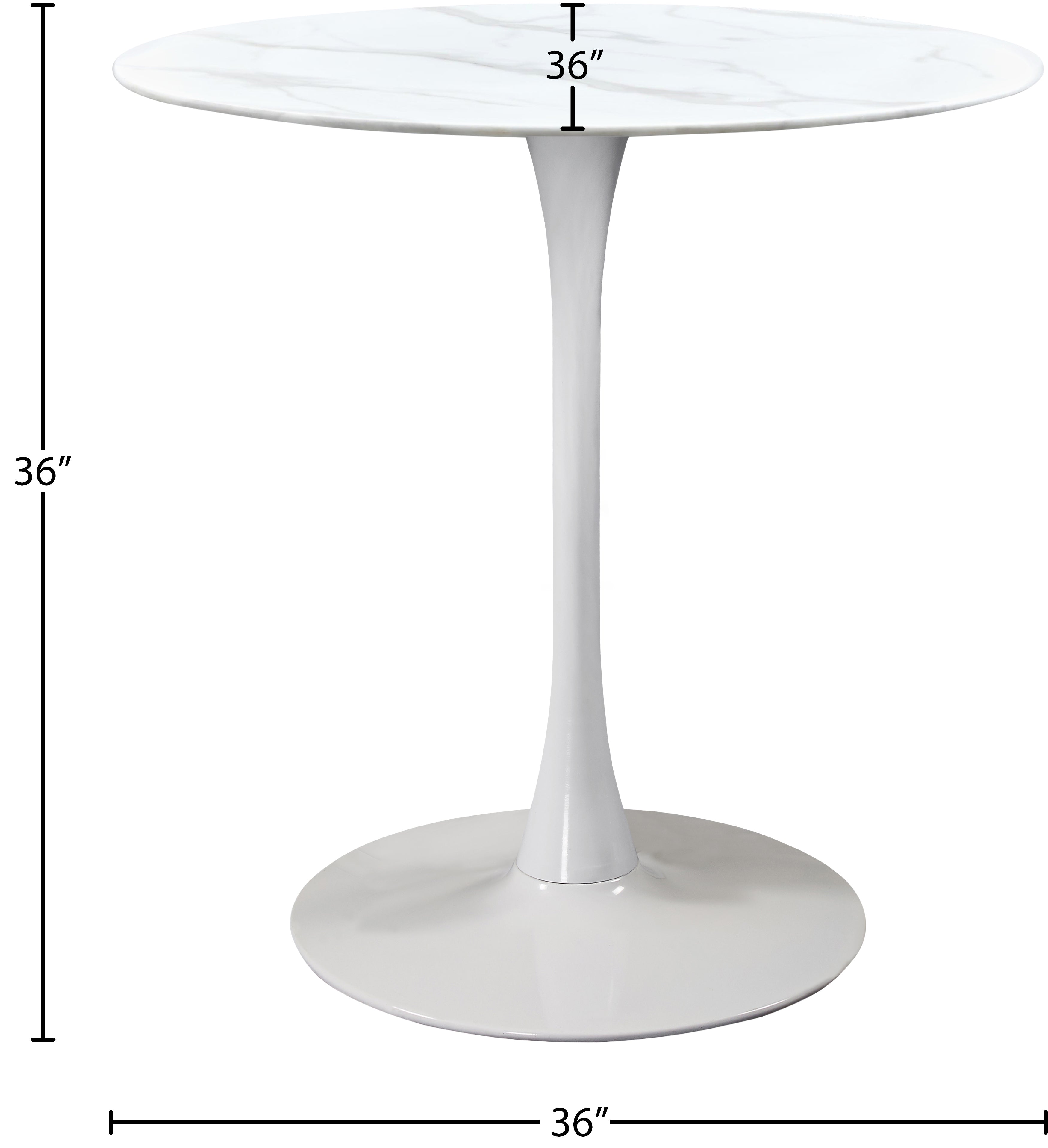 Table à hauteur de comptoir 36" Tulipe