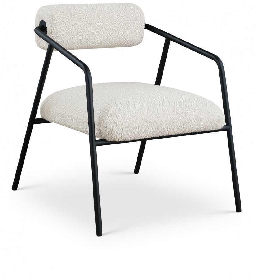 Fauteuil d'appoint en tissu boucle Carly