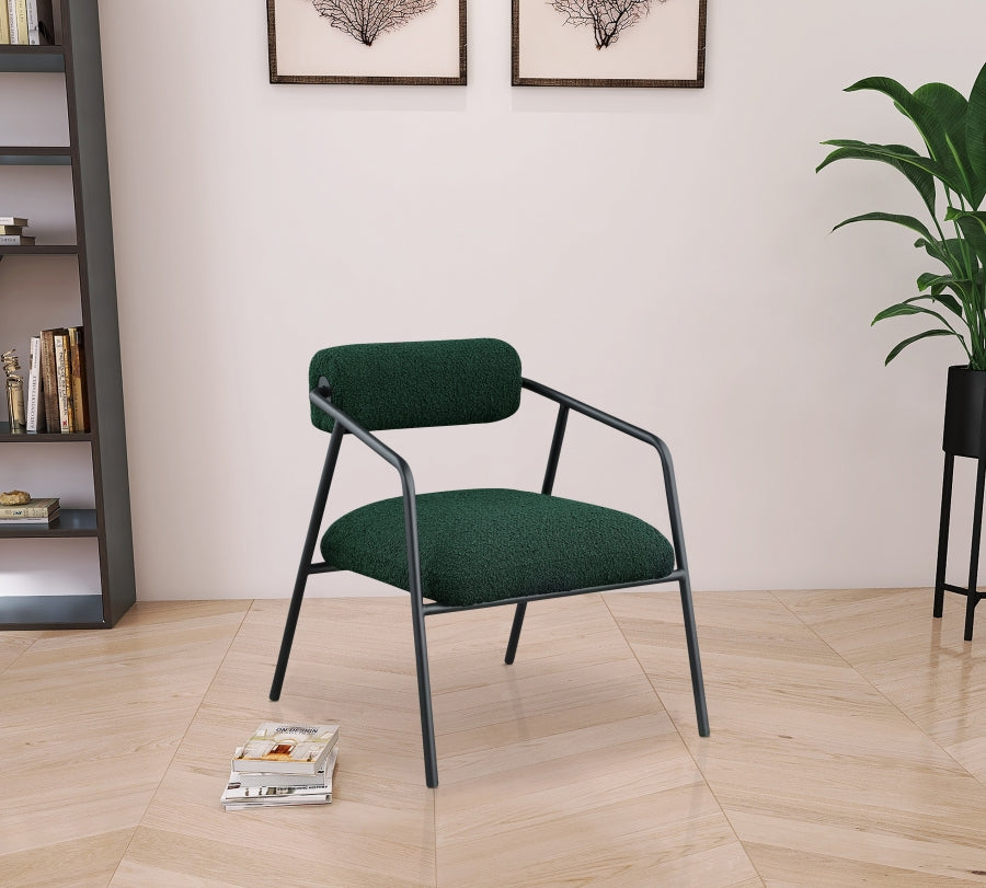 Fauteuil d'appoint en tissu boucle Carly