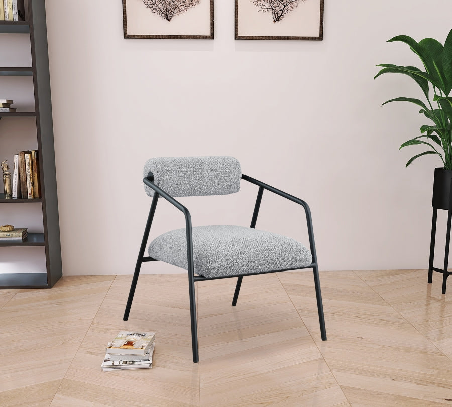 Fauteuil d'appoint en tissu boucle Carly