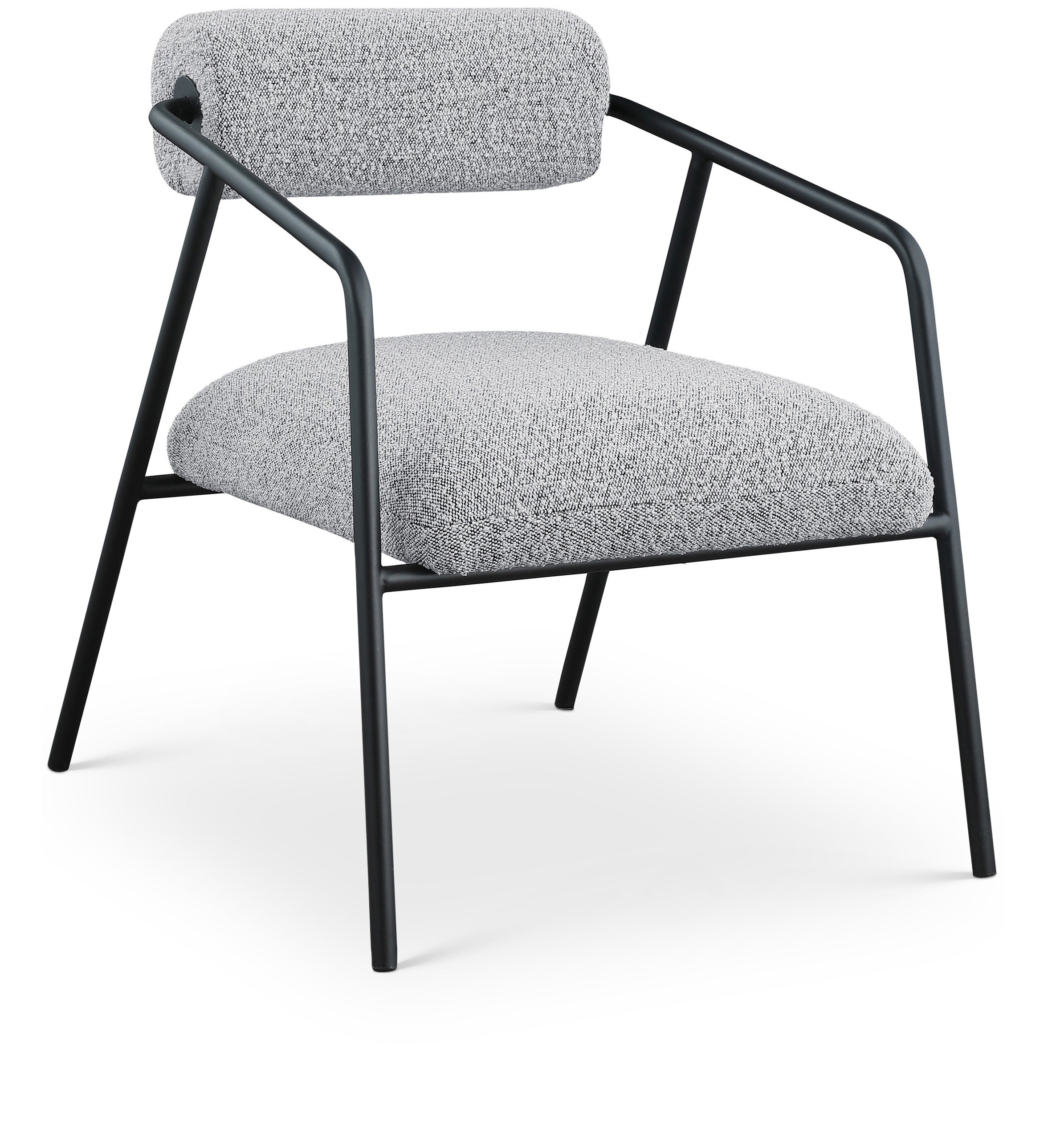 Fauteuil d'appoint en tissu boucle Carly