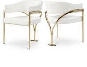 Chaise de salle à manger en cuir végétalien Madelyn