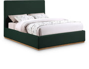 Lit queen en tissu bouclé Monaco