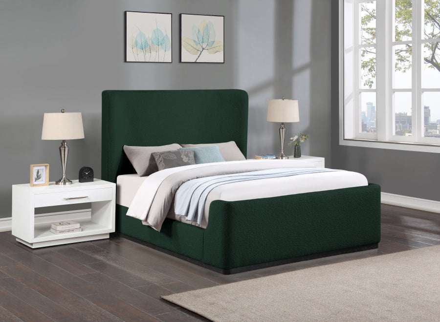 Lit king en tissu Oliver Boucle
