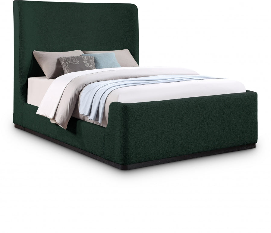 Lit king en tissu Oliver Boucle