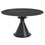 Ensemble de salle à manger Calisto/Signy 7 pièces avec table noire et chaise ivoire