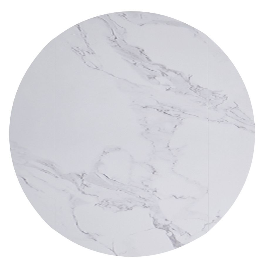 Ensemble de salle à manger 7 pièces Calisto/Scarlet avec table blanche et chaise anthracite