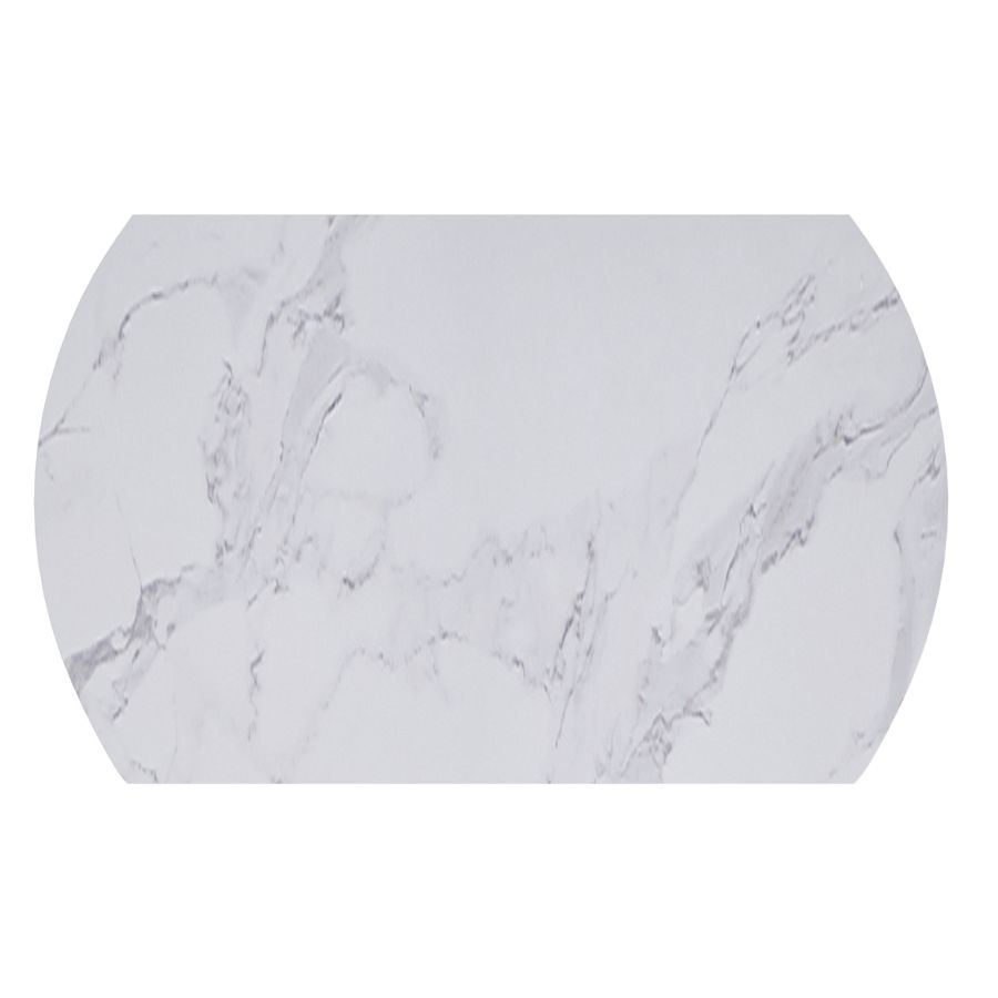 Ensemble de salle à manger 7 pièces Calisto/Scarlet avec table blanche et chaise anthracite