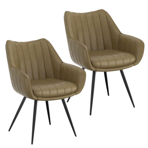 Forna/Talon Ensemble de salle à manger 7 pièces avec table naturelle et chaise en mousse