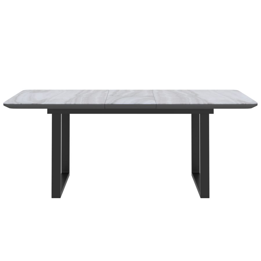 Ensemble de salle à manger Gavin/Cortez 7 pièces en noir avec chaise noire ( Meuble Mtl )