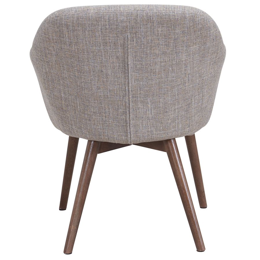 Ensemble de salle à manger Virag/Minto 7 pièces naturel avec chaise beige ( Meuble Mtl )