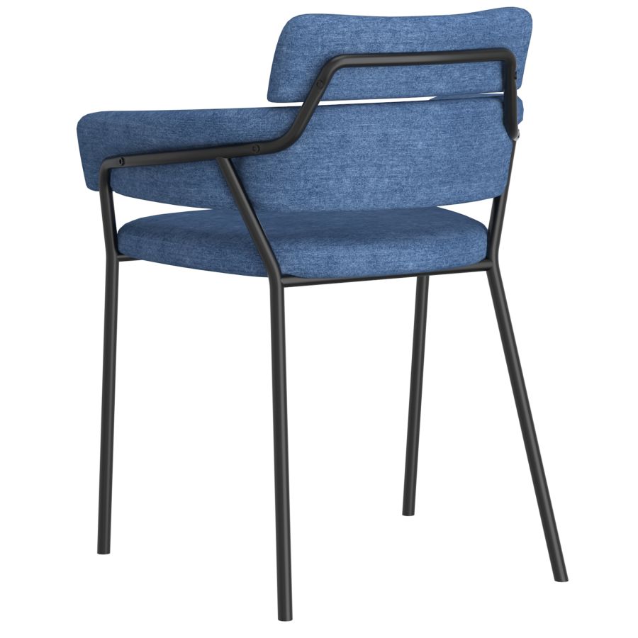 Ensemble de salle à manger 7 pièces Virag/Axel en naturel avec chaise bleue ( Meuble Mtl )