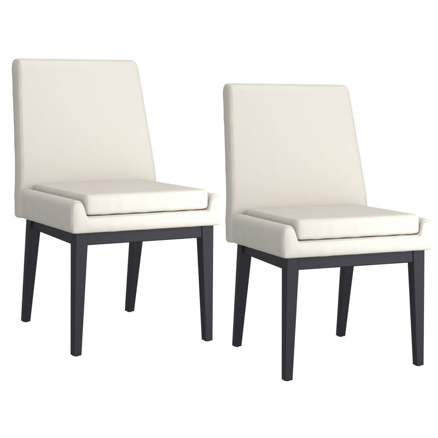 Virag/Cortez Ensemble de salle à manger 7 pièces en naturel avec chaise beige et noire ( Meuble Mtl )
