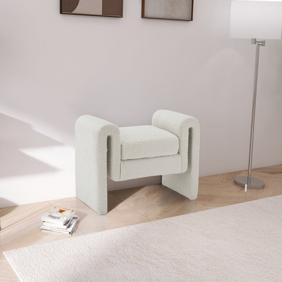 Banc 31,5" en tissu boucle Stylus