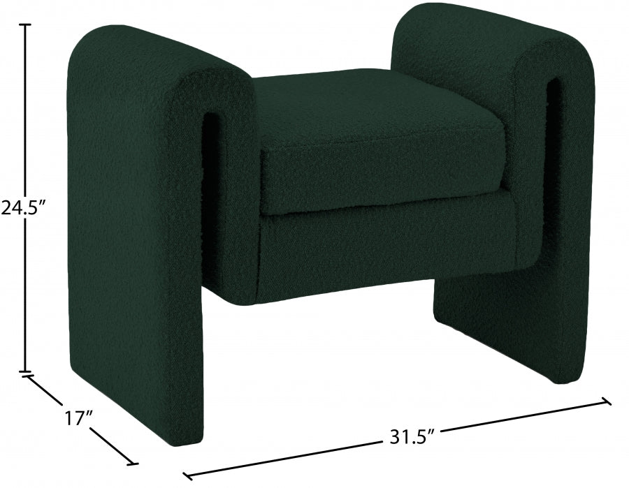 Banc 31,5" en tissu boucle Stylus