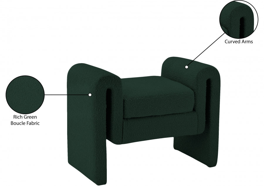 Banc 31,5" en tissu boucle Stylus
