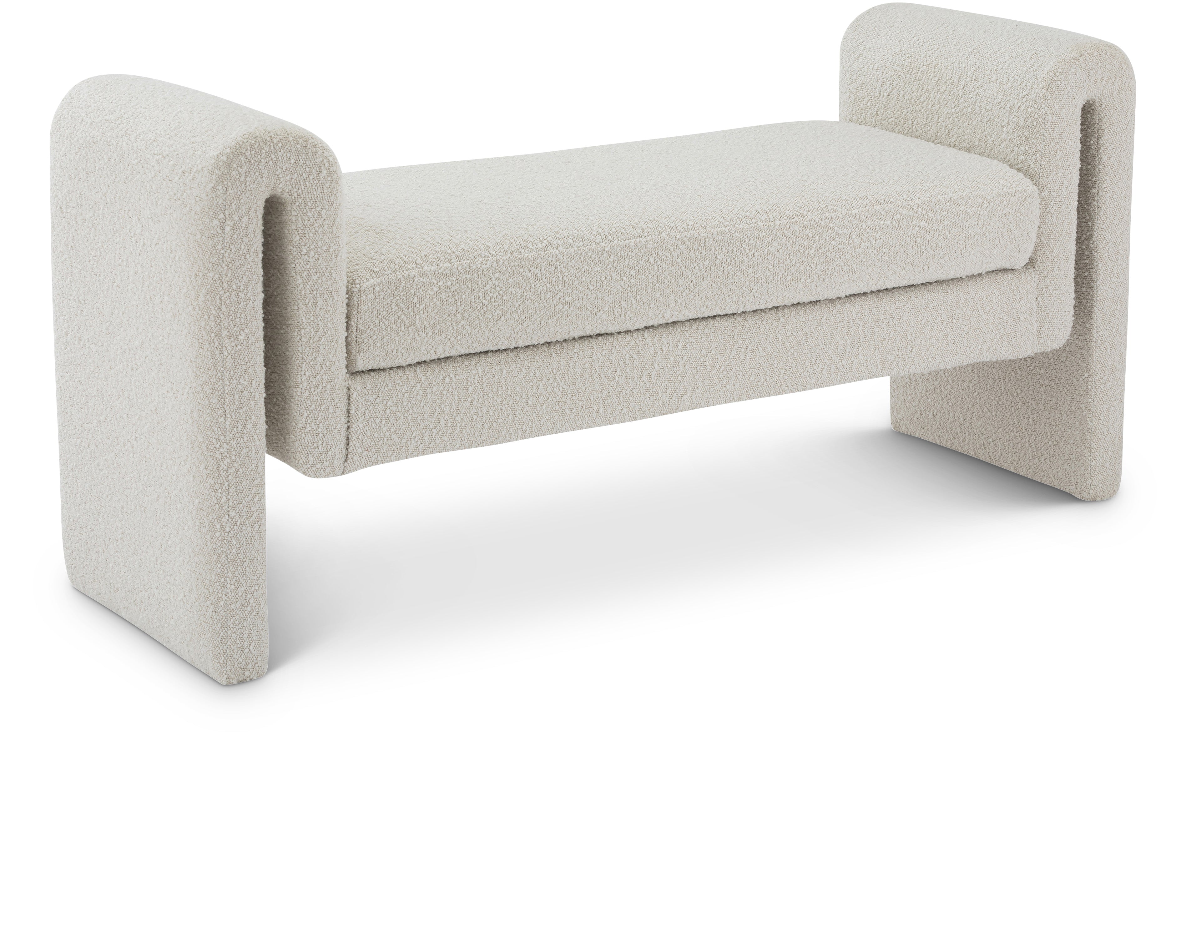 Banc 51" en tissu boucle Stylus