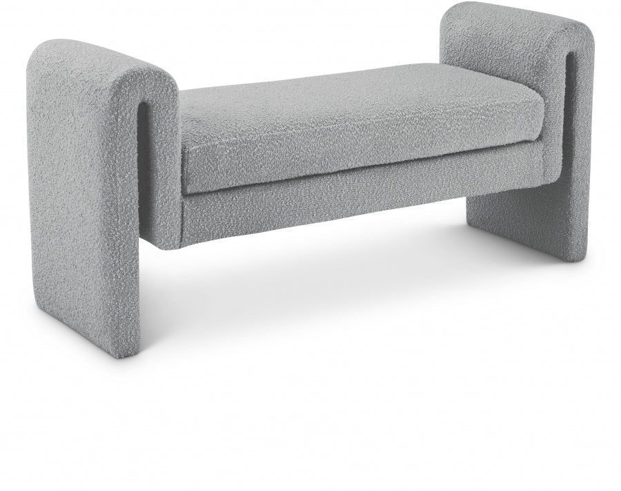 Banc 51" en tissu boucle Stylus