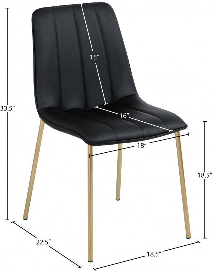 Chaise à manger en cuir végétalien Isla