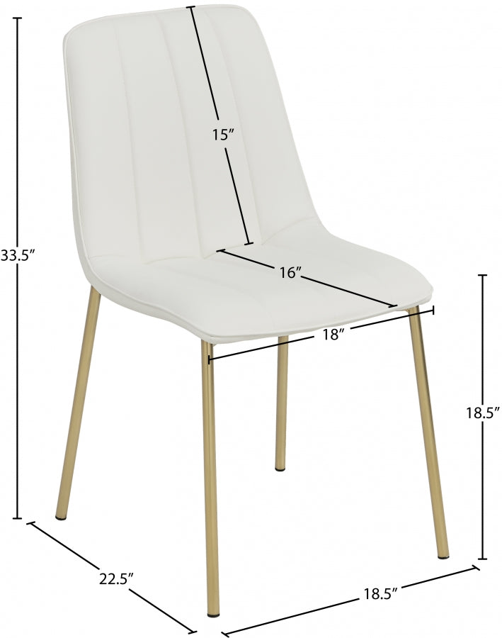Chaise à manger en cuir végétalien Isla
