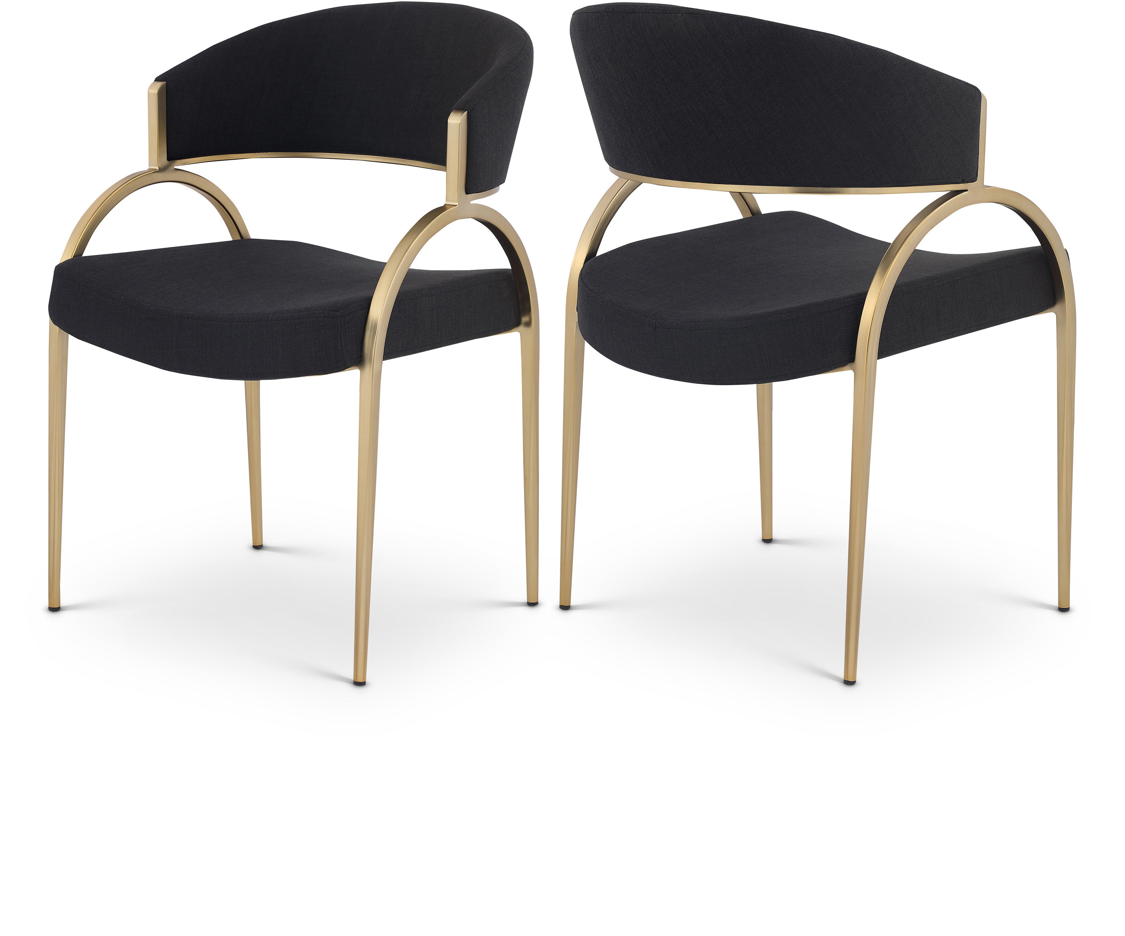 Chaise de salle à manger texturée en lin Privet