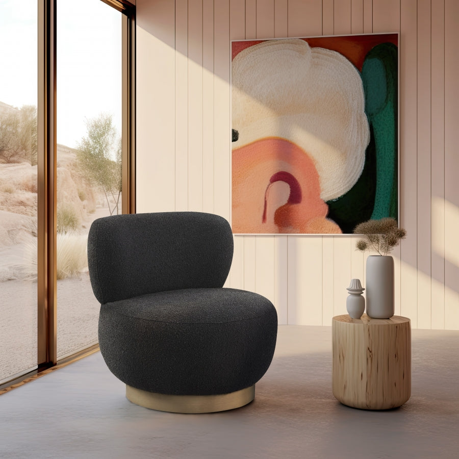 Fauteuil d'appoint en tissu boucle Calais