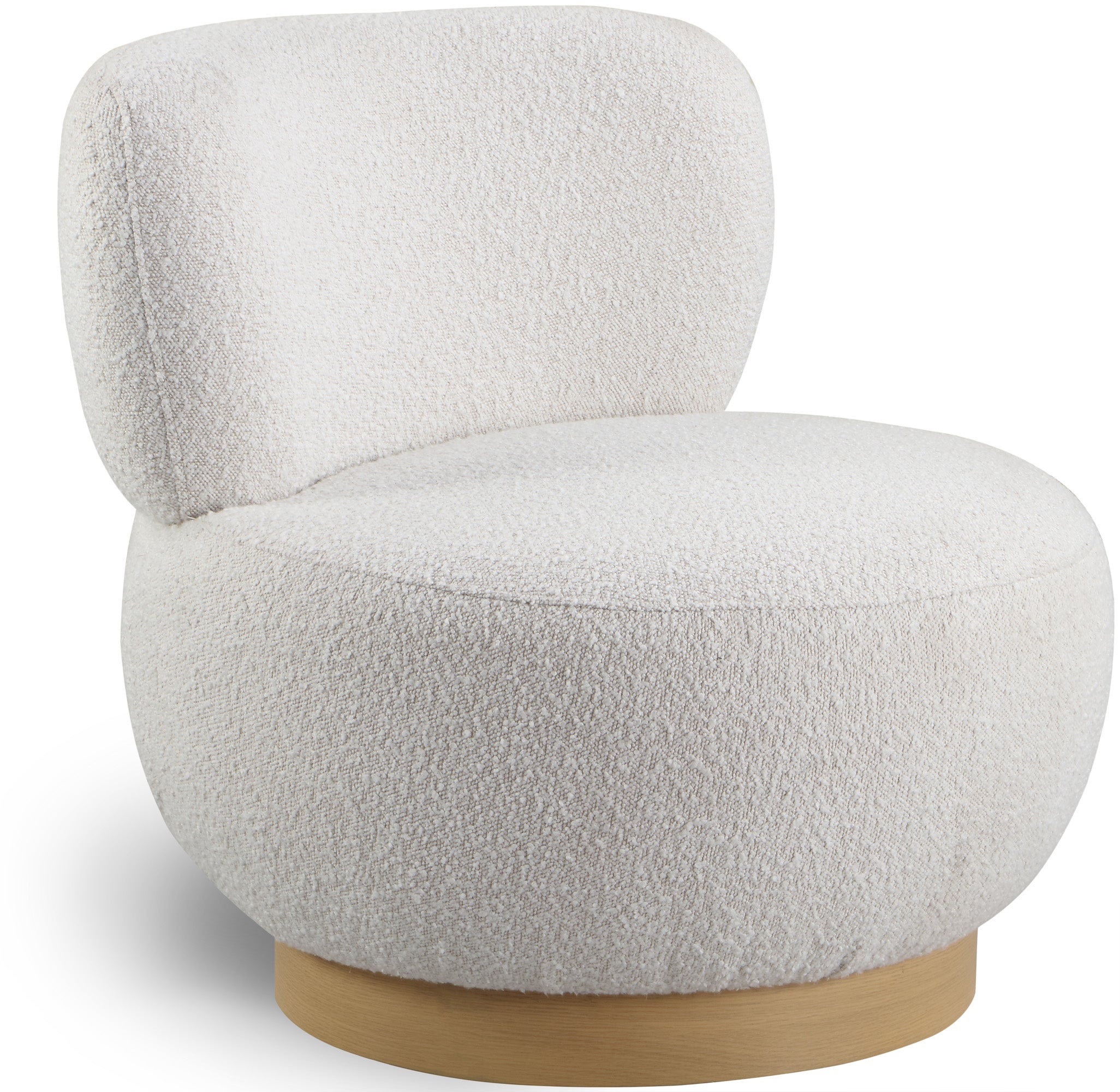 Fauteuil d'appoint en tissu boucle Calais