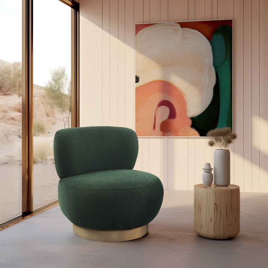 Fauteuil d'appoint en tissu boucle Calais