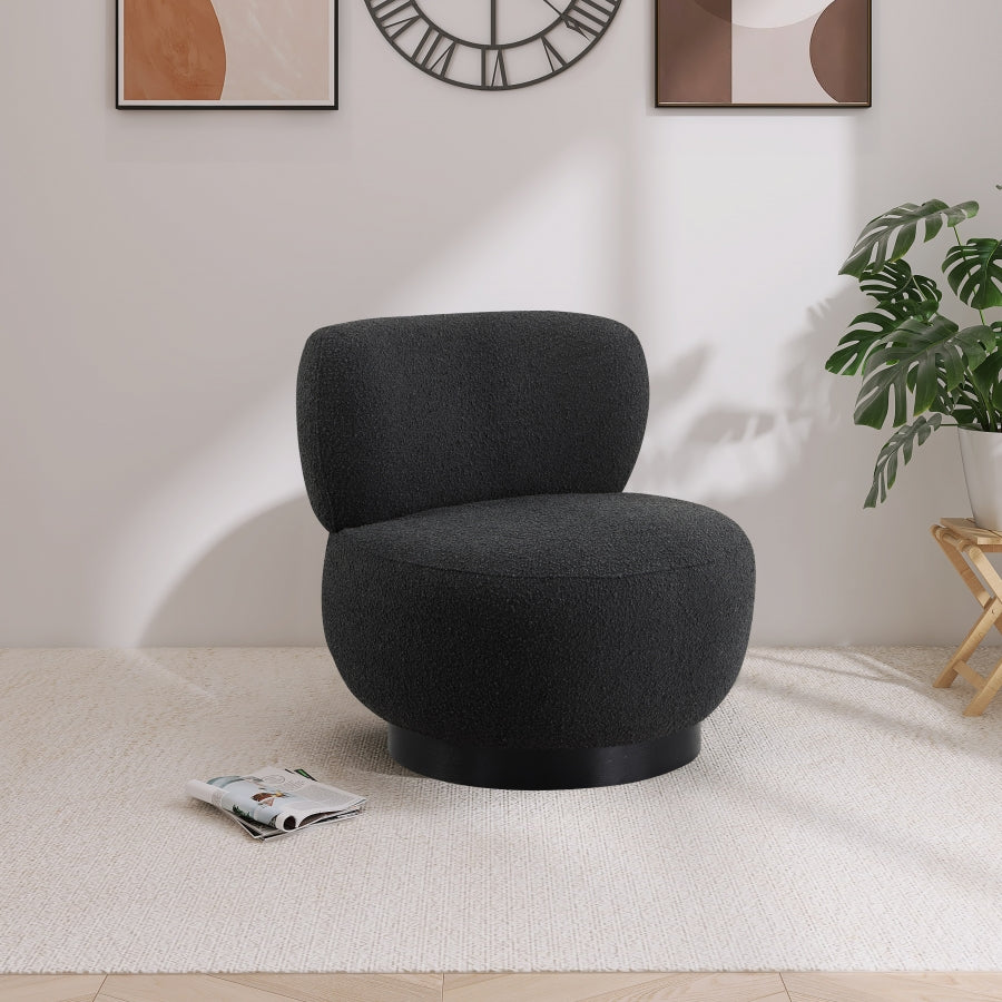 Fauteuil d'appoint en tissu boucle Calais