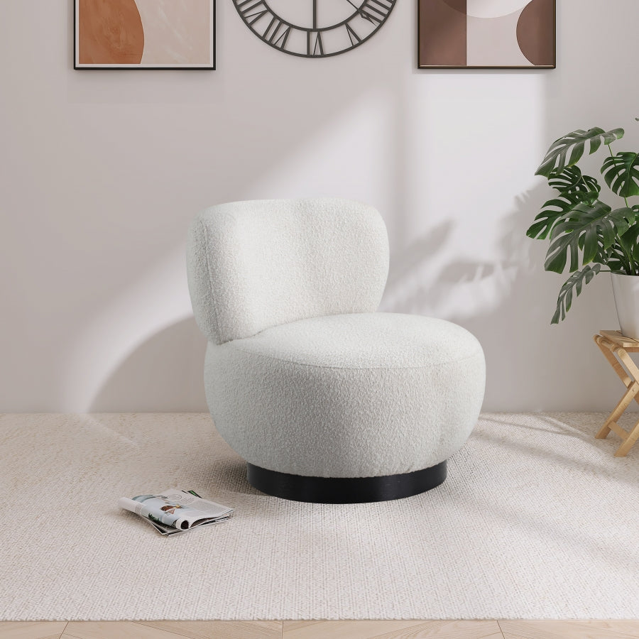 Fauteuil d'appoint en tissu boucle Calais