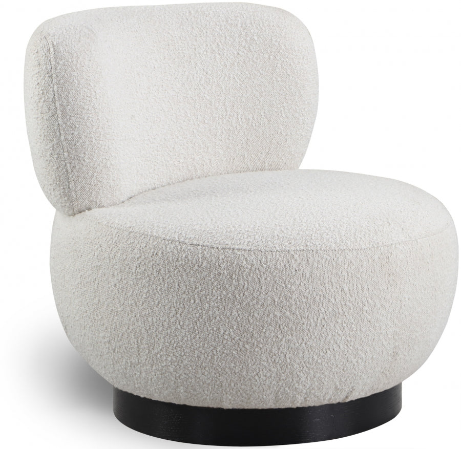 Fauteuil d'appoint en tissu boucle Calais