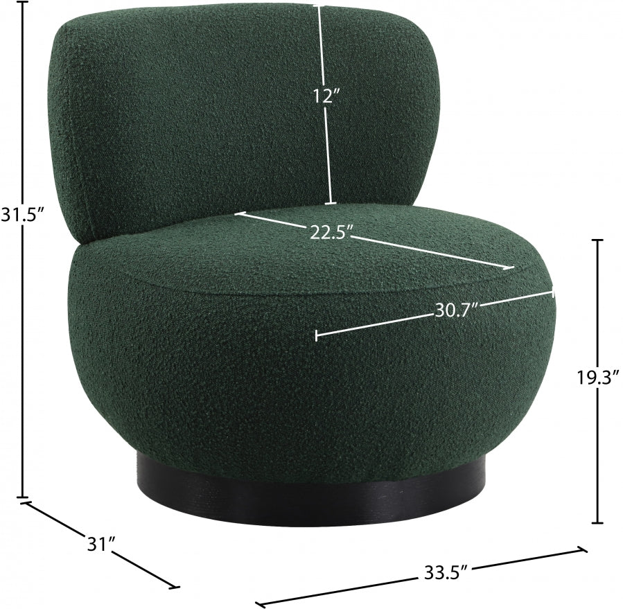 Fauteuil d'appoint en tissu boucle Calais