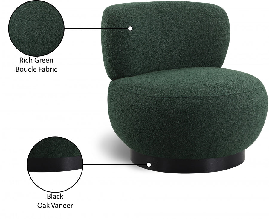 Fauteuil d'appoint en tissu boucle Calais