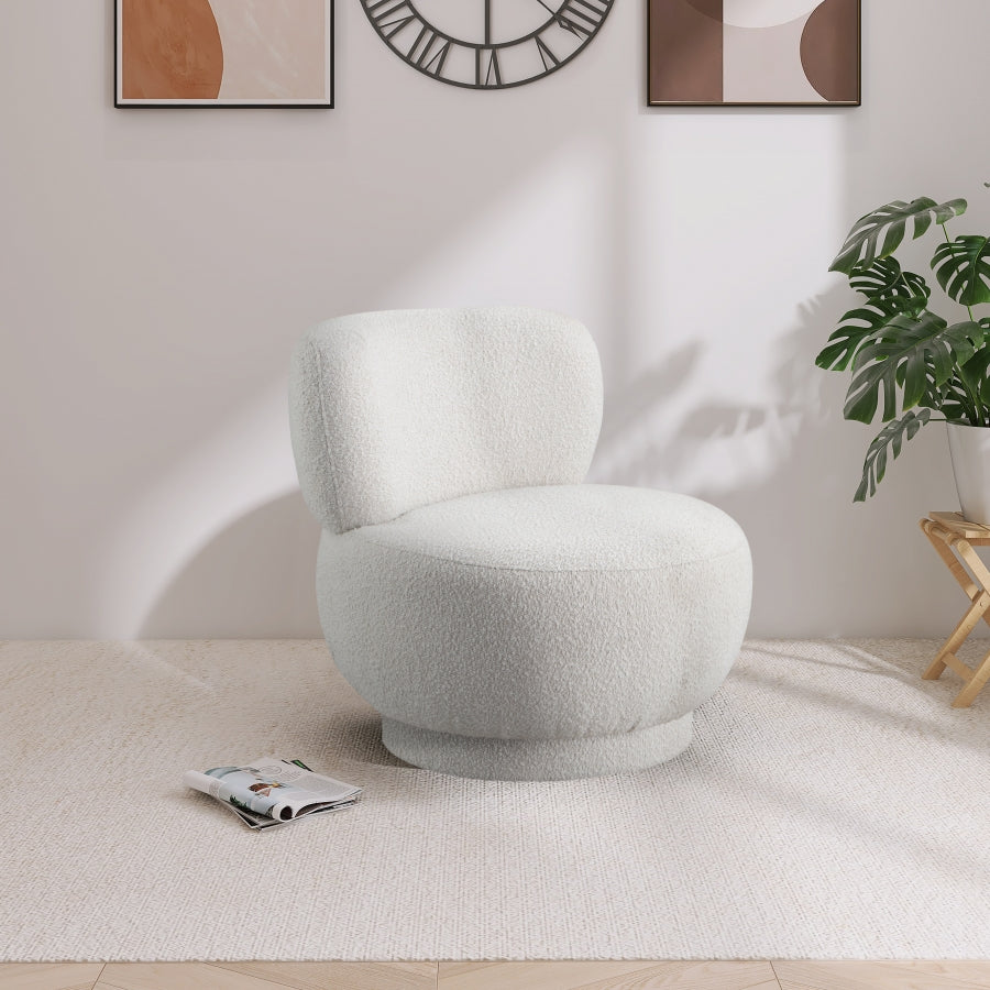 Fauteuil d'appoint en tissu boucle Calais