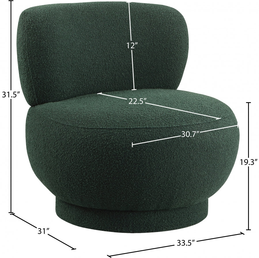 Fauteuil d'appoint en tissu boucle Calais