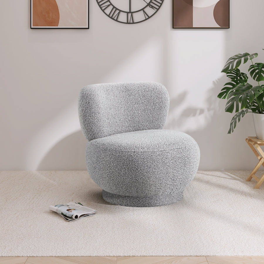 Fauteuil d'appoint en tissu boucle Calais