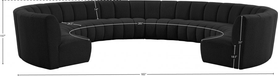 Tissu Boucle Infini 10pc. En coupe
