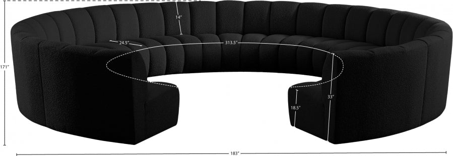 Tissu Boucle Infini 11pc. En coupe